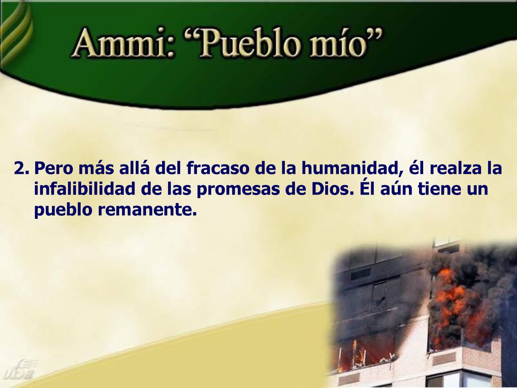 Pero más allá del fracaso de la humanidad, él realza la infalibilidad de las promesas de Dios.
