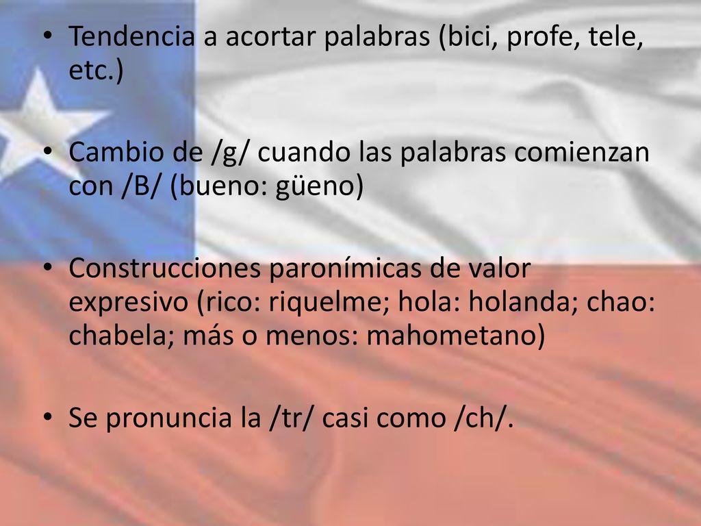 Tendencia a acortar palabras (bici, profe, tele, etc.)