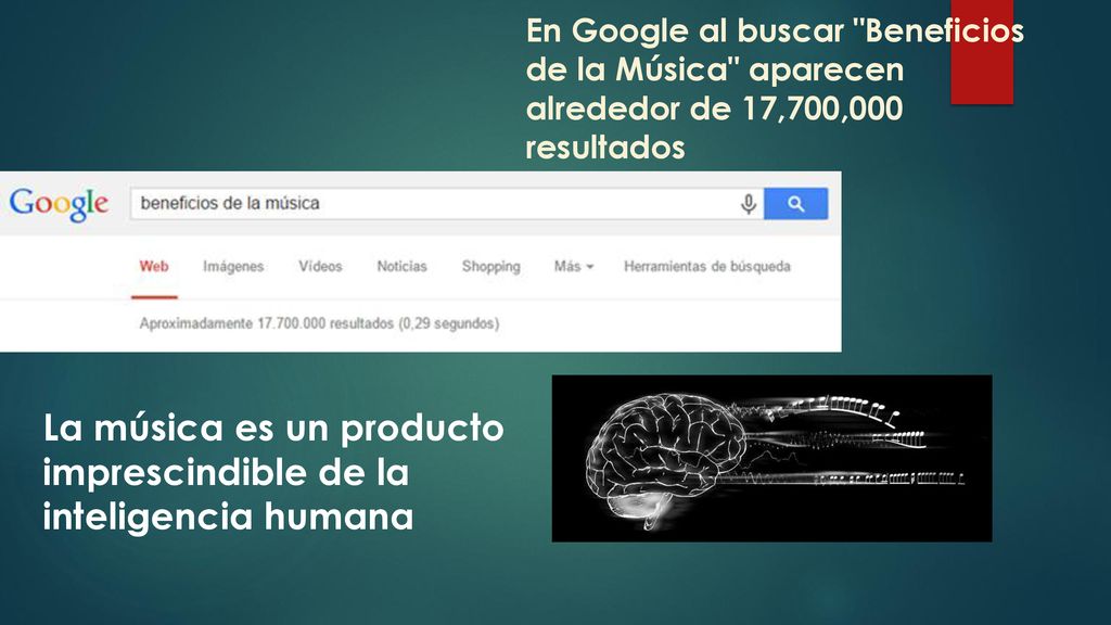 La música es un producto imprescindible de la inteligencia humana