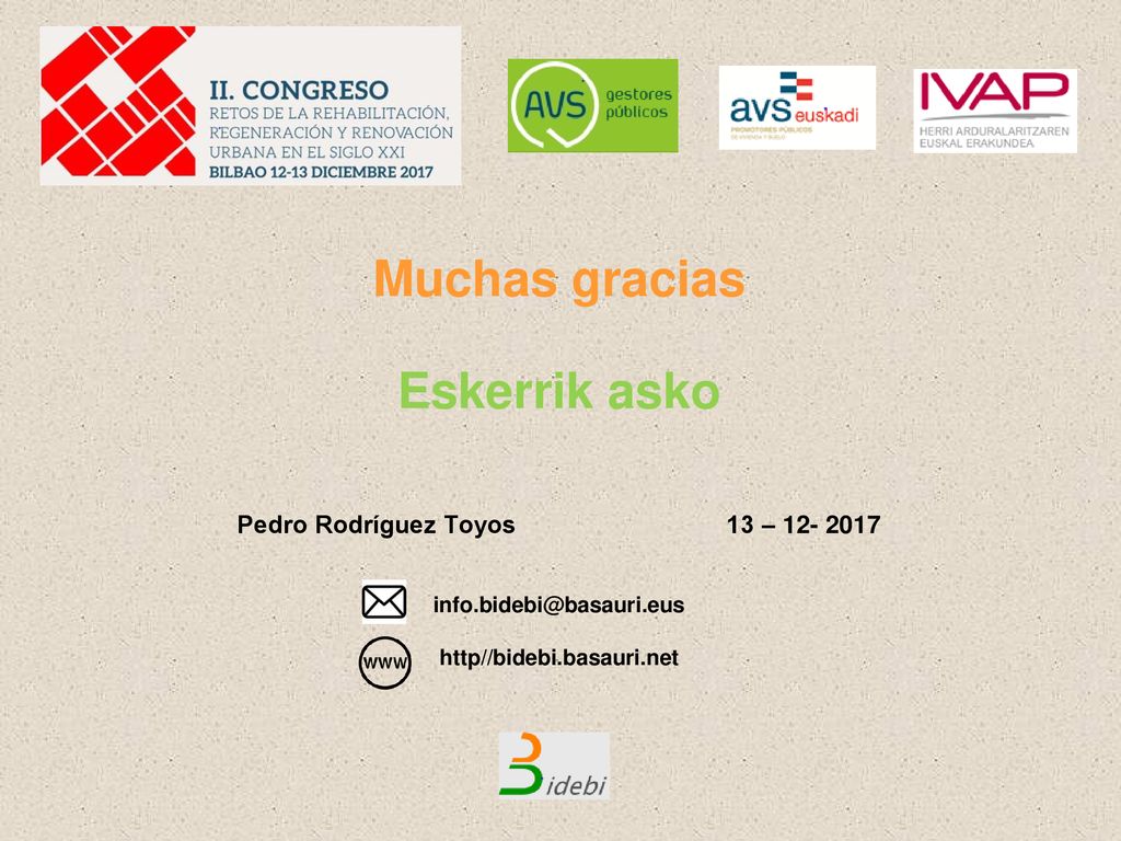 Muchas gracias Eskerrik asko Pedro Rodríguez Toyos 13 – info