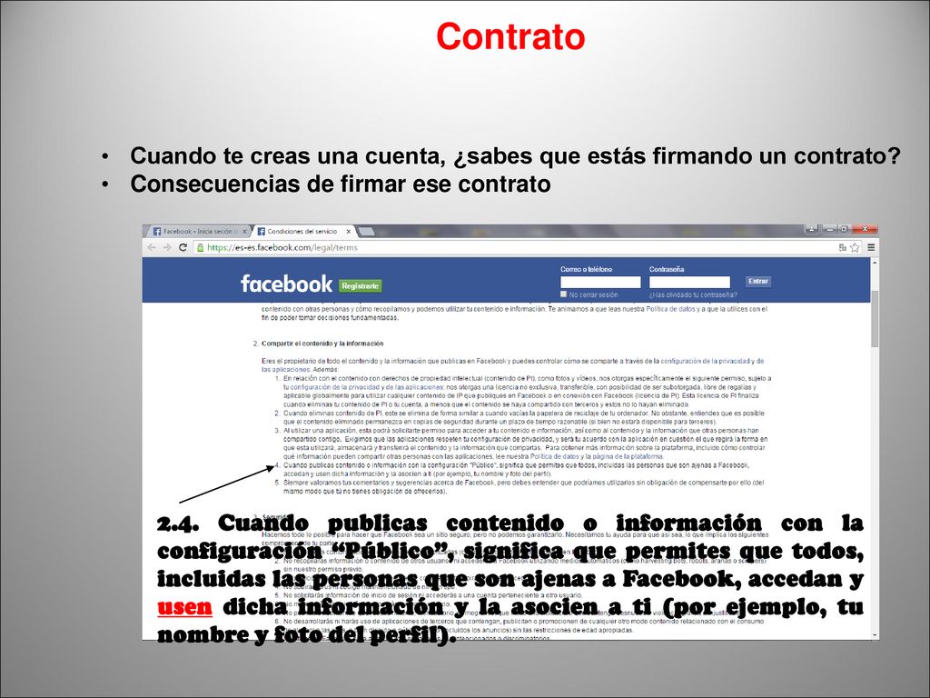 Contrato Cuando te creas una cuenta, ¿sabes que estás firmando un contrato Consecuencias de firmar ese contrato.