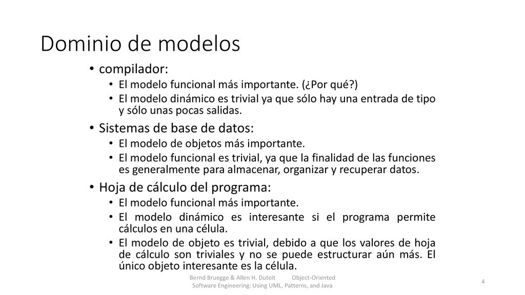 Dominio de modelos compilador: Sistemas de base de datos: