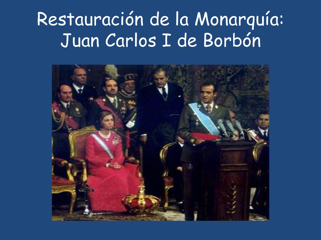 Restauración de la Monarquía: Juan Carlos I de Borbón