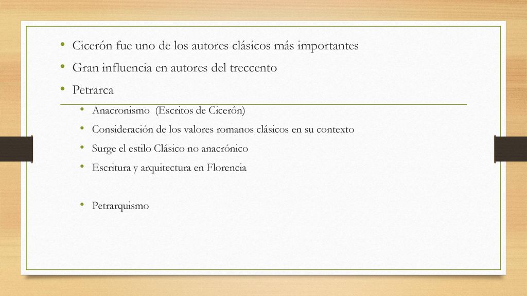 Cicerón fue uno de los autores clásicos más importantes