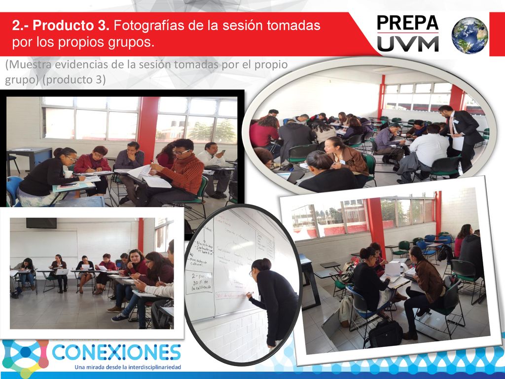 2.- Producto 3. Fotografías de la sesión tomadas por los propios grupos.