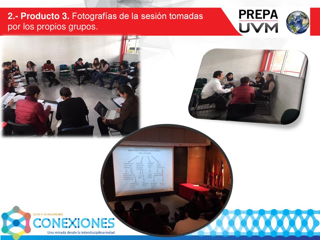 2.- Producto 3. Fotografías de la sesión tomadas por los propios grupos.