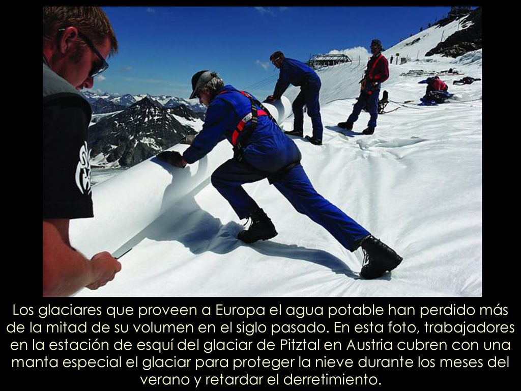 Los glaciares que proveen a Europa el agua potable han perdido más de la mitad de su volumen en el siglo pasado.