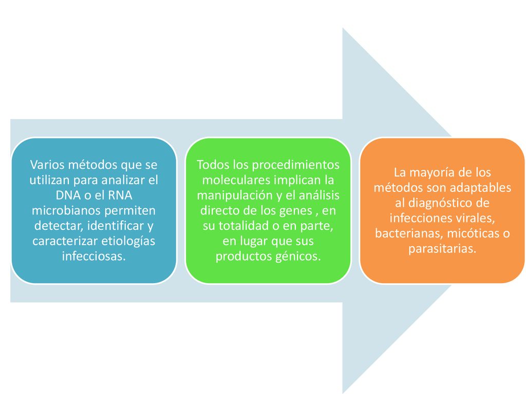 Varios métodos que se utilizan para analizar el DNA o el RNA microbianos permiten detectar, identificar y caracterizar etiologías infecciosas.