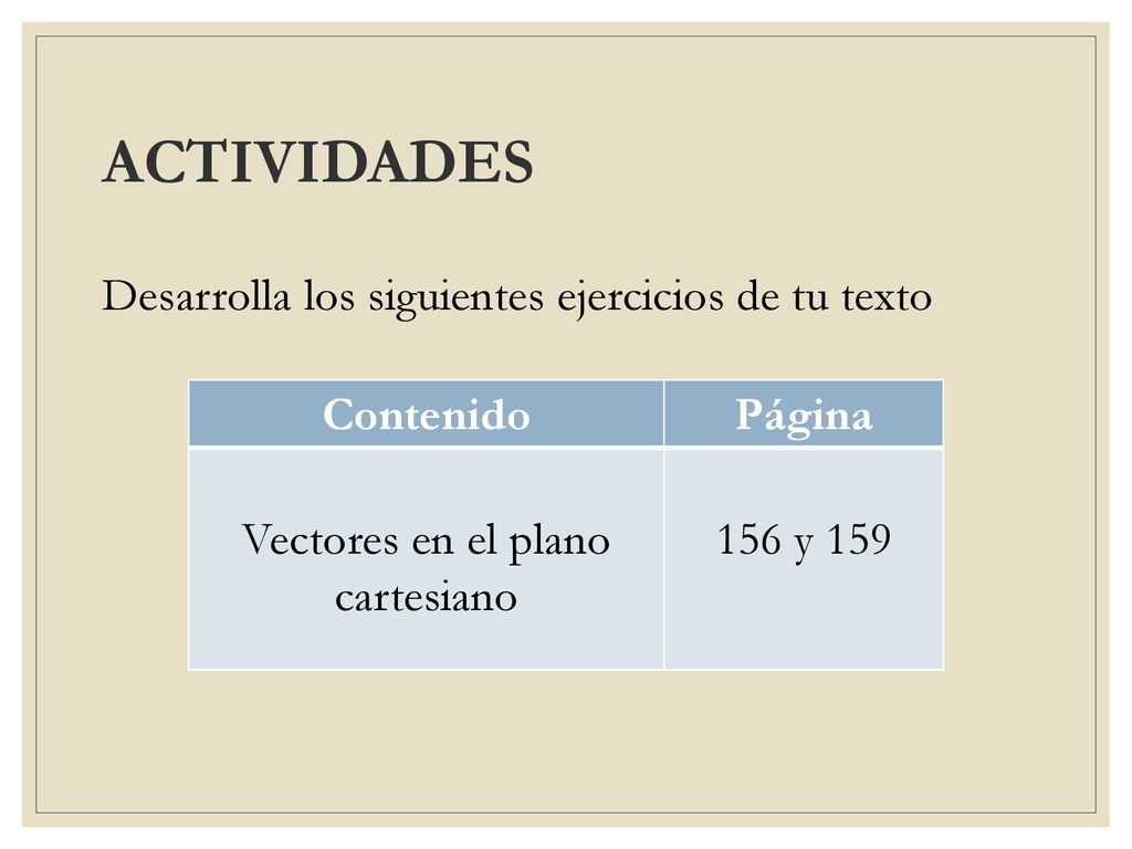 Vectores en el plano cartesiano