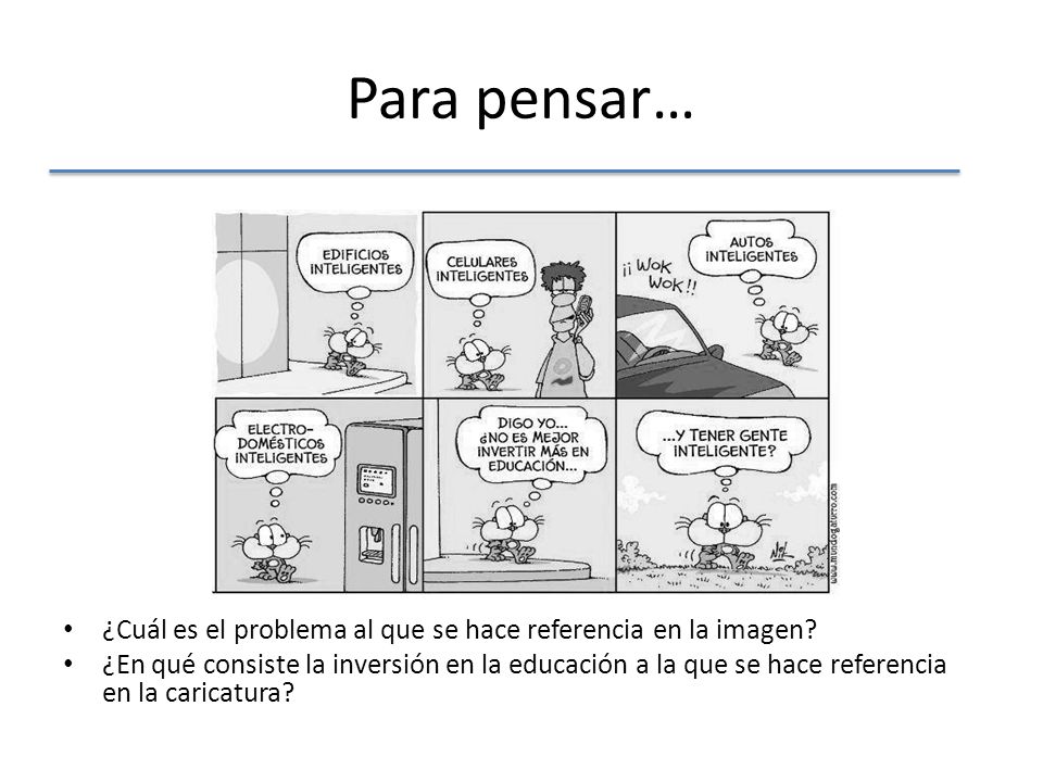 Para pensar… ¿Cuál es el problema al que se hace referencia en la imagen