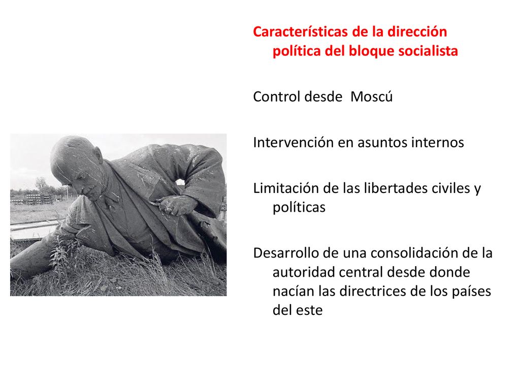 Características de la dirección política del bloque socialista