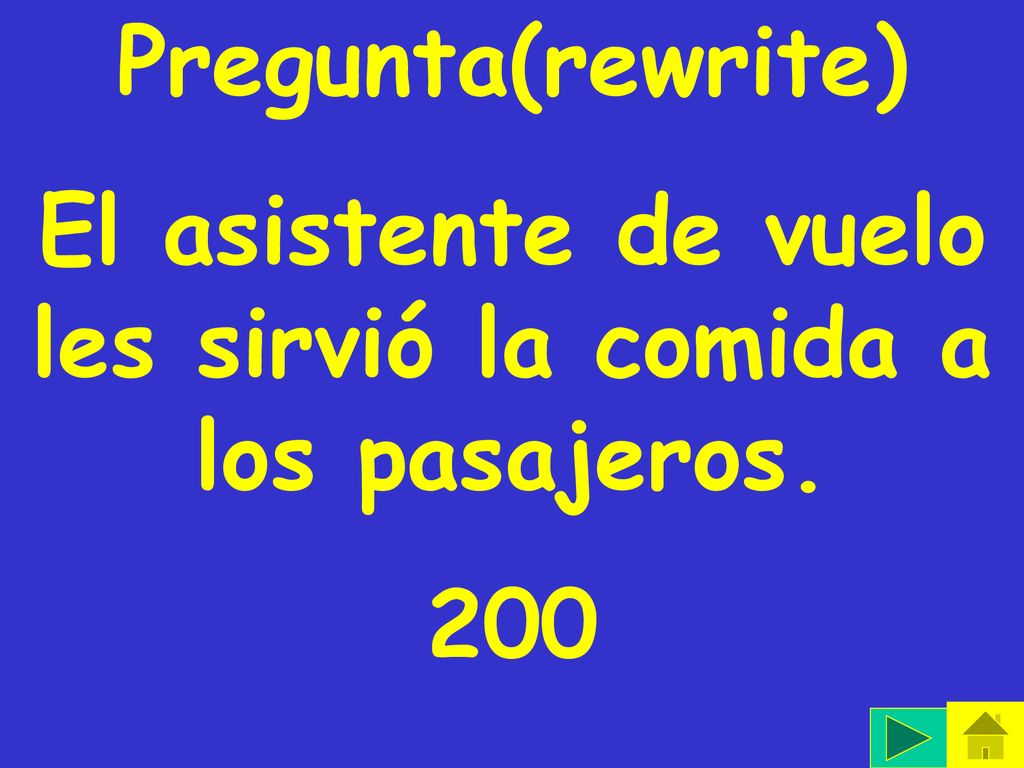El asistente de vuelo les sirvió la comida a los pasajeros.