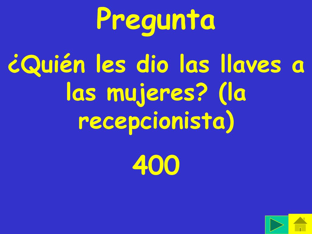 ¿Quién les dio las llaves a las mujeres (la recepcionista)