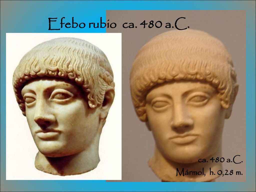 Efebo rubio ca. 480 a.C. ca. 480 a.C. Mármol, h. 0,28 m.
