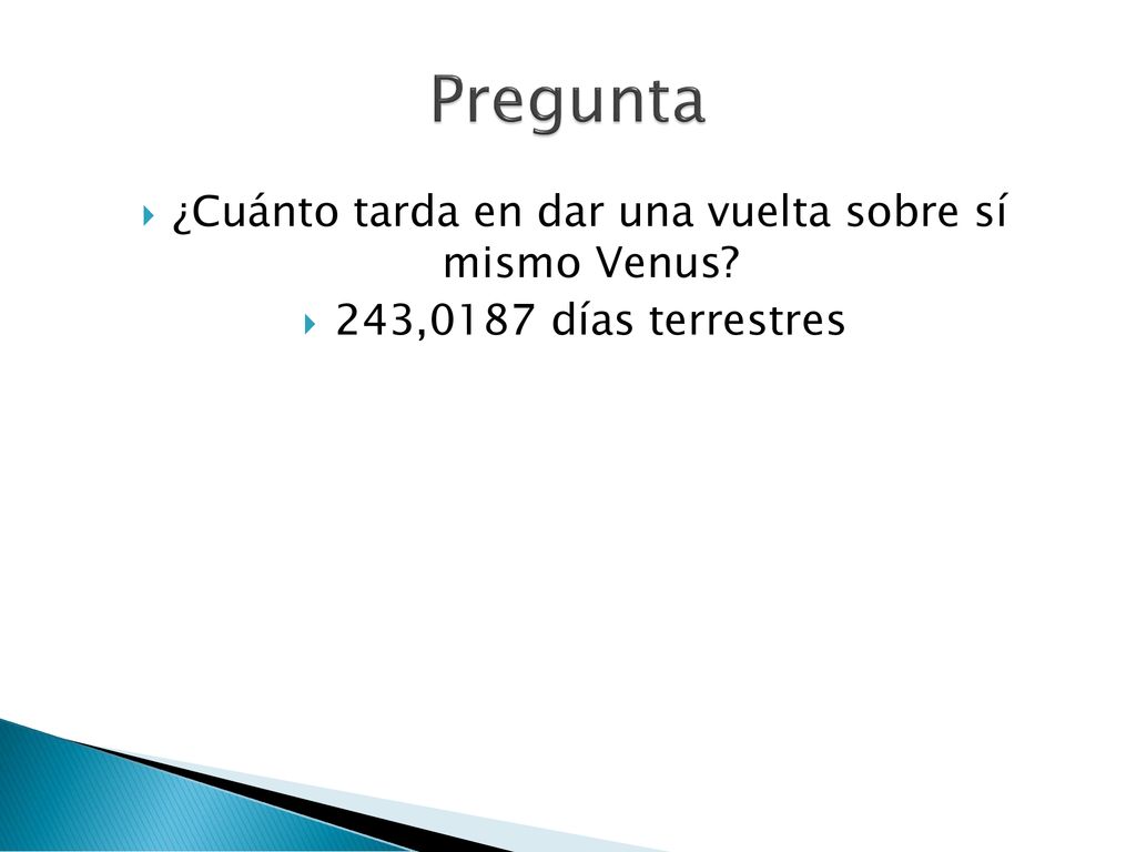 ¿Cuánto tarda en dar una vuelta sobre sí mismo Venus