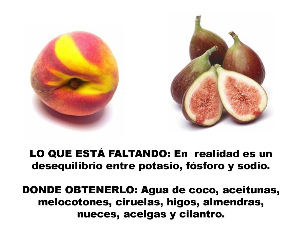 LO QUE ESTÁ FALTANDO: En realidad es un desequilibrio entre potasio, fósforo y sodio.