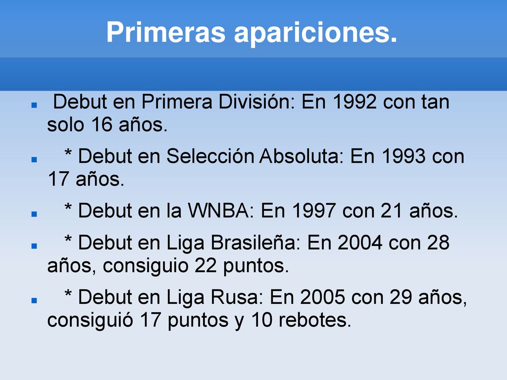 Primeras apariciones. Debut en Primera División: En 1992 con tan solo 16 años. * Debut en Selección Absoluta: En 1993 con 17 años.