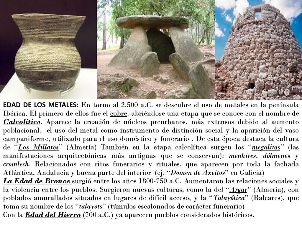 EDAD DE LOS METALES: En torno al a. C