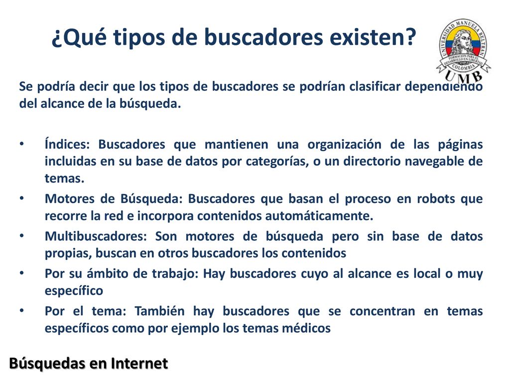 ¿Qué tipos de buscadores existen