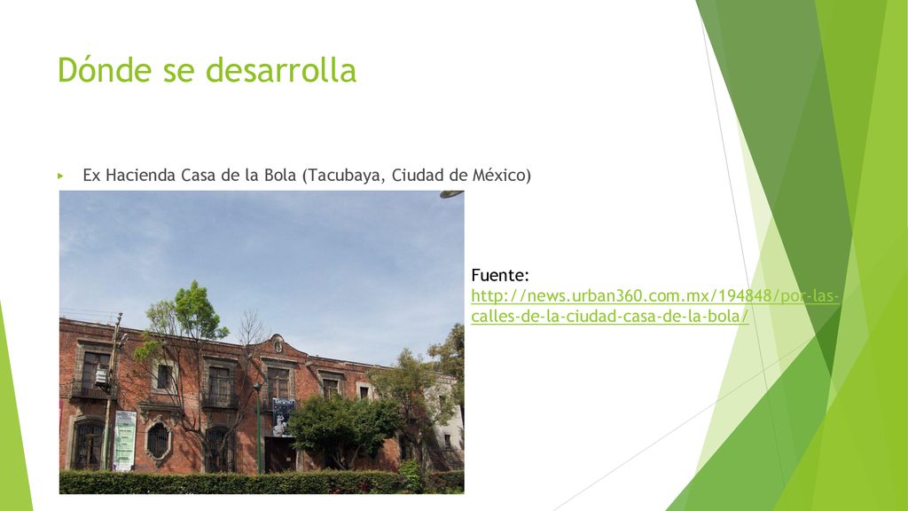 Dónde se desarrolla Ex Hacienda Casa de la Bola (Tacubaya, Ciudad de México)