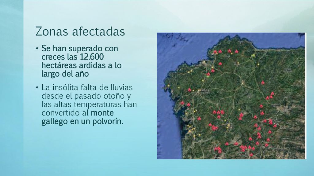Zonas afectadas Se han superado con creces las hectáreas ardidas a lo largo del año.