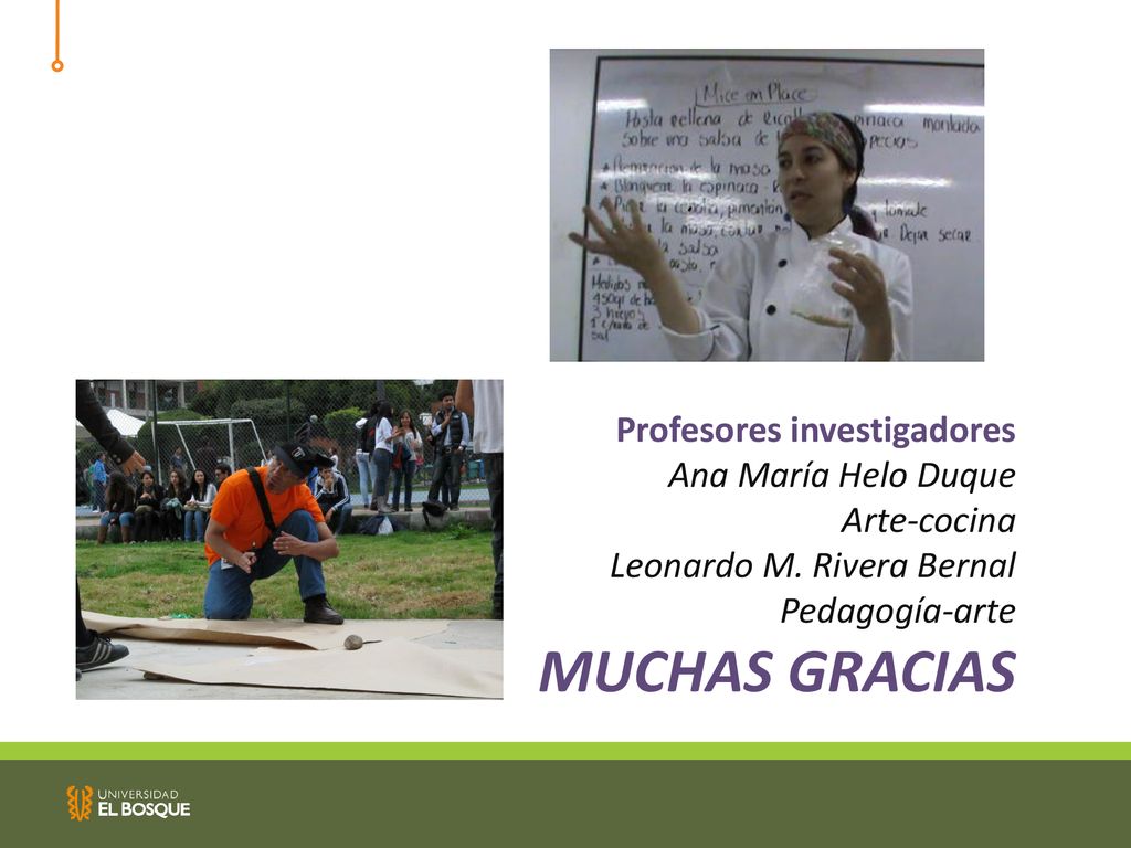MUCHAS GRACIAS Profesores investigadores Ana María Helo Duque