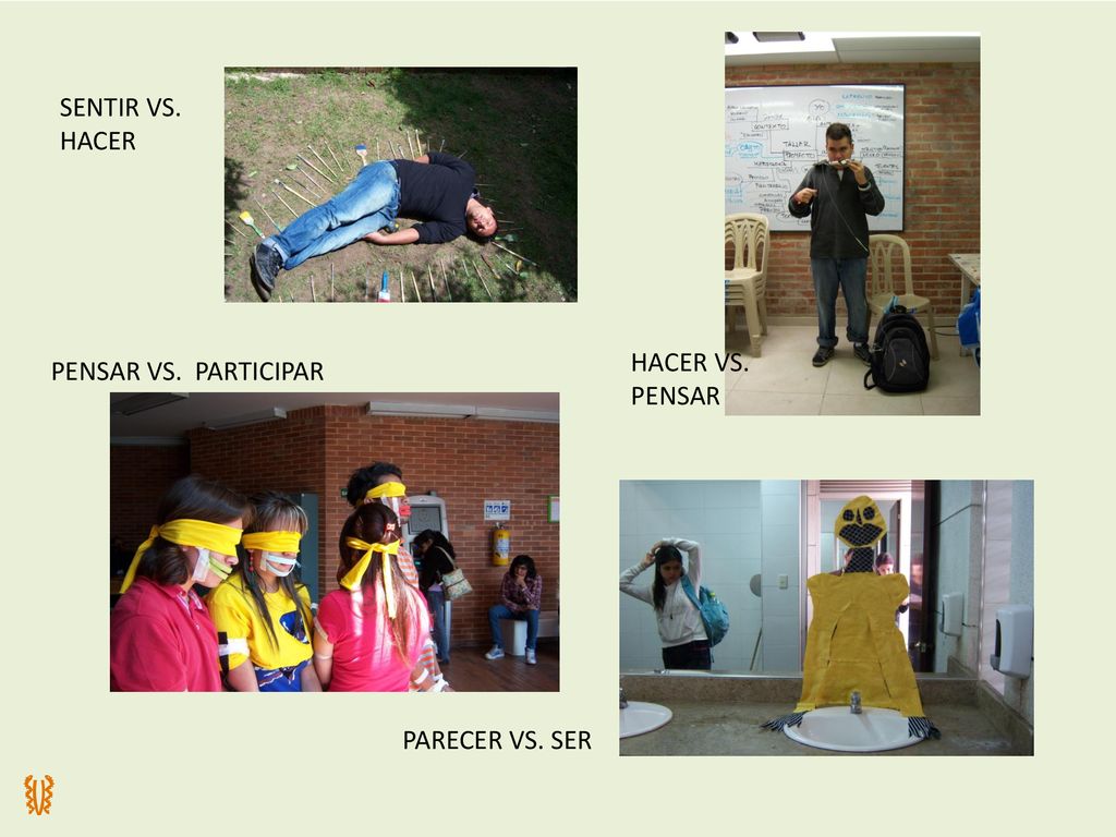 SENTIR VS. HACER HACER VS. PENSAR PENSAR VS. PARTICIPAR PARECER VS. SER 9