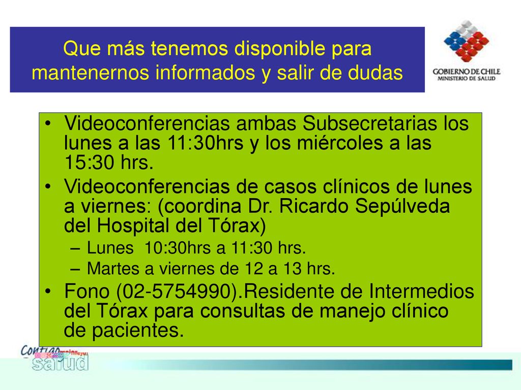 Que más tenemos disponible para mantenernos informados y salir de dudas