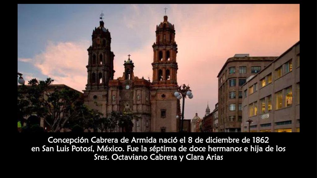 Concepción Cabrera de Armida nació el 8 de diciembre de 1862 en San Luis Potosí, México.
