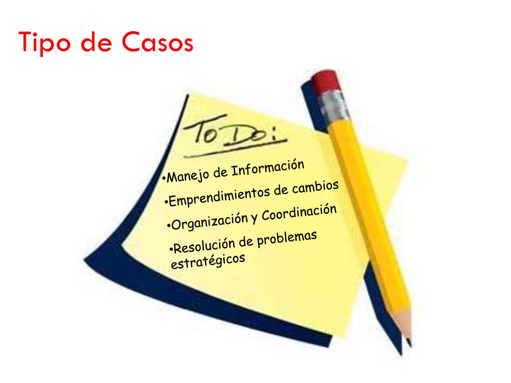 Tipo de Casos Manejo de Información Emprendimientos de cambios