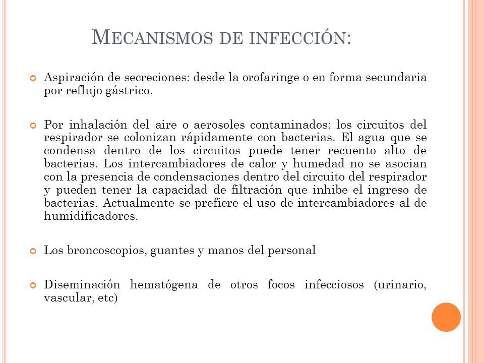 Mecanismos de infección: