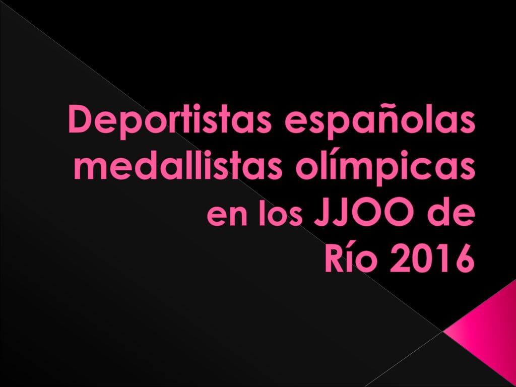 Deportistas españolas medallistas olímpicas en los JJOO de Río 2016