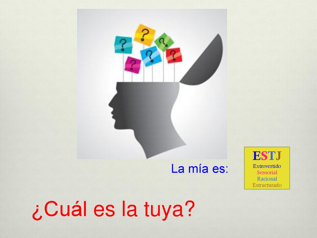 La mía es: ¿Cuál es la tuya ESTJ Extrovertido Sensorial Racional