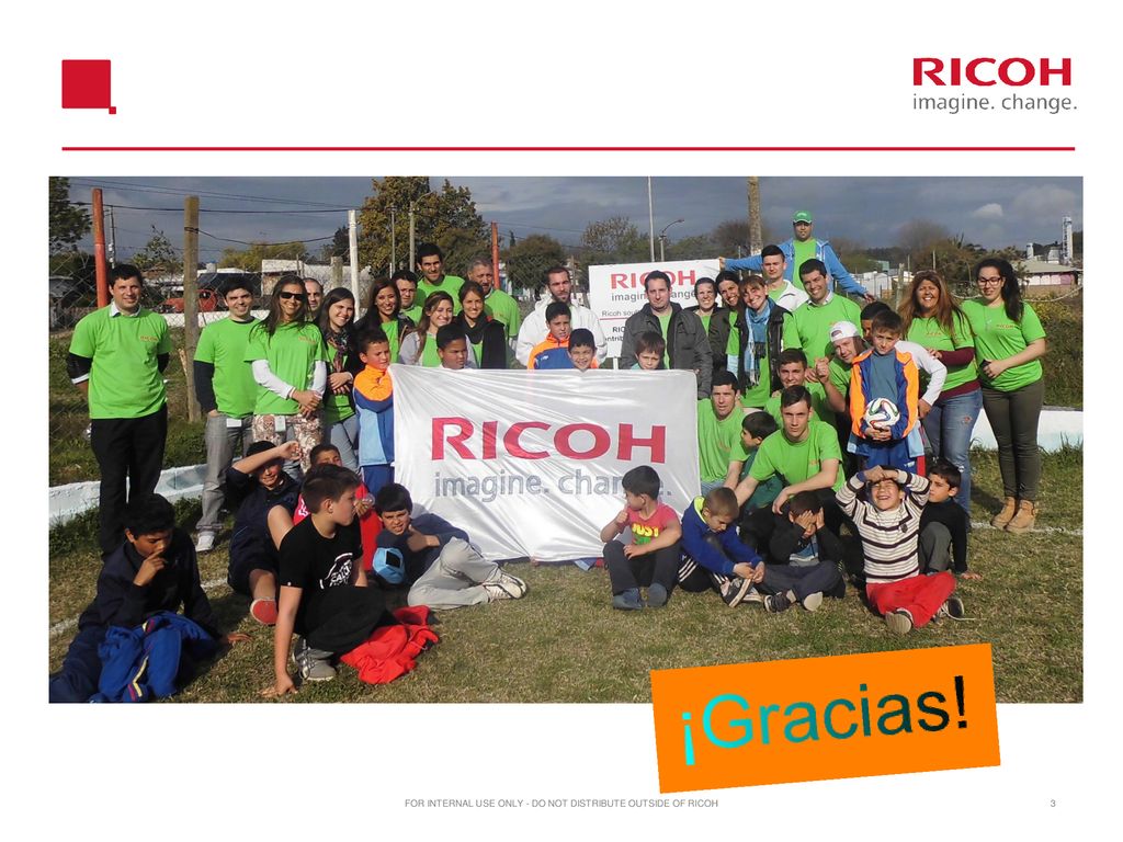 FOR INTERNAL USE ONLY - DO NOT DISTRIBUTE OUTSIDE OF RICOH