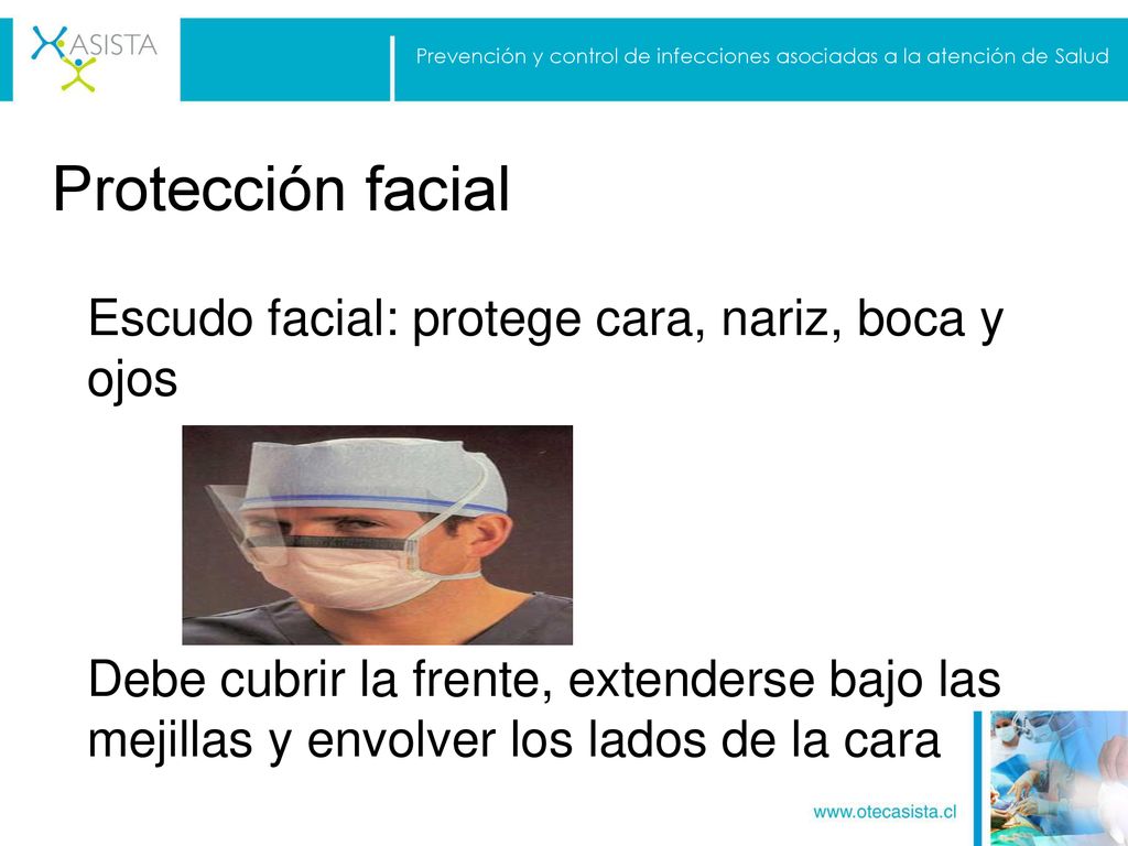 Protección facial Escudo facial: protege cara, nariz, boca y ojos