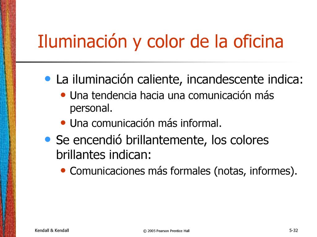 Iluminación y color de la oficina