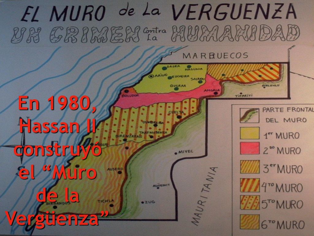 En 1980, Hassan II construyó el Muro de la Vergüenza