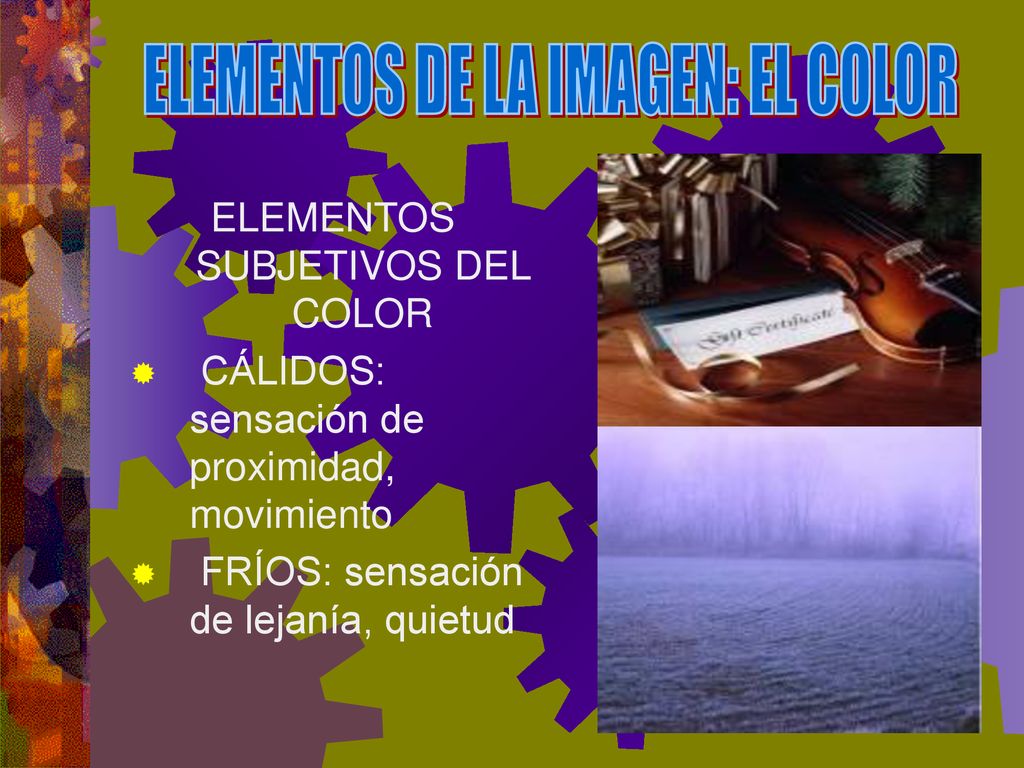 ELEMENTOS DE LA IMAGEN: EL COLOR