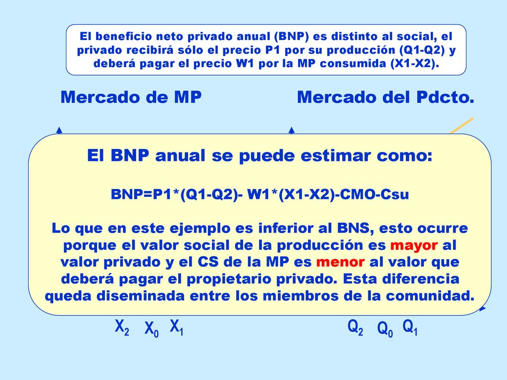 El BNP anual se puede estimar como: B P0 W1 F C P1 D A