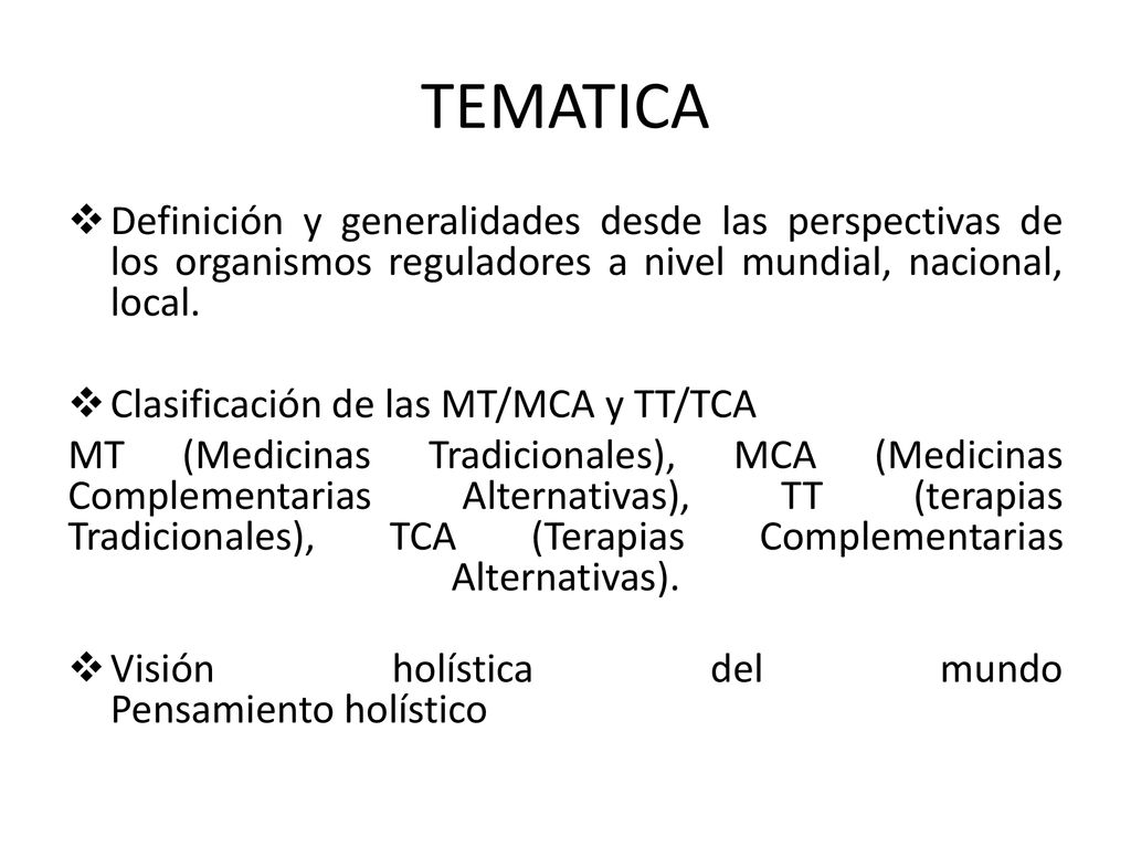 TEMATICA Definición y generalidades desde las perspectivas de los organismos reguladores a nivel mundial, nacional, local.