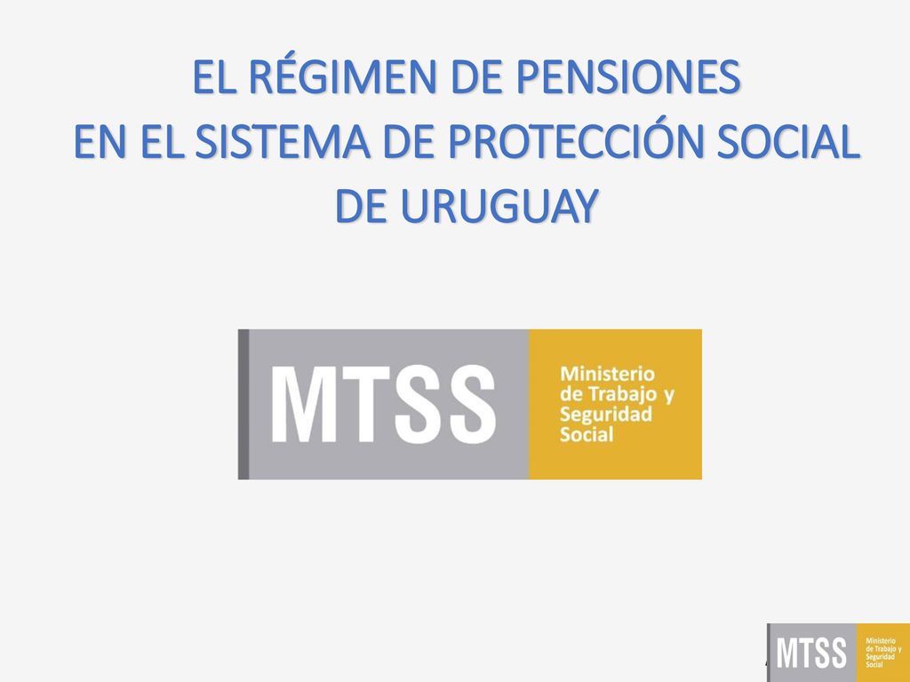 EL RÉGIMEN DE PENSIONES EN EL SISTEMA DE PROTECCIÓN SOCIAL