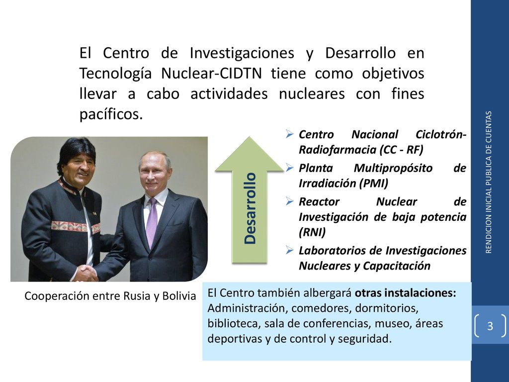 El Centro de Investigaciones y Desarrollo en Tecnología Nuclear-CIDTN tiene como objetivos llevar a cabo actividades nucleares con fines pacíficos.