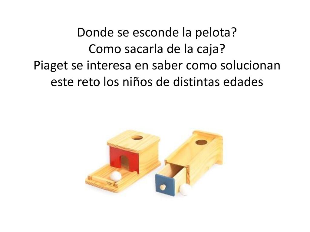 Donde se esconde la pelota. Como sacarla de la caja