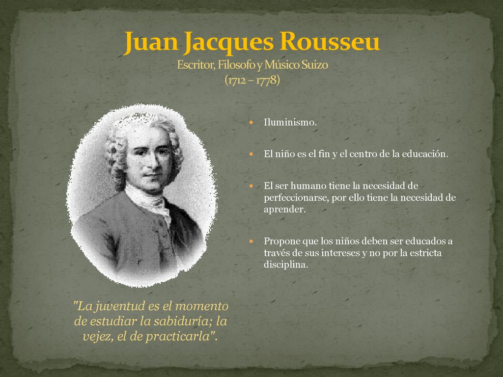 Juan Jacques Rousseu Escritor, Filosofo y Músico Suizo (1712 – 1778)
