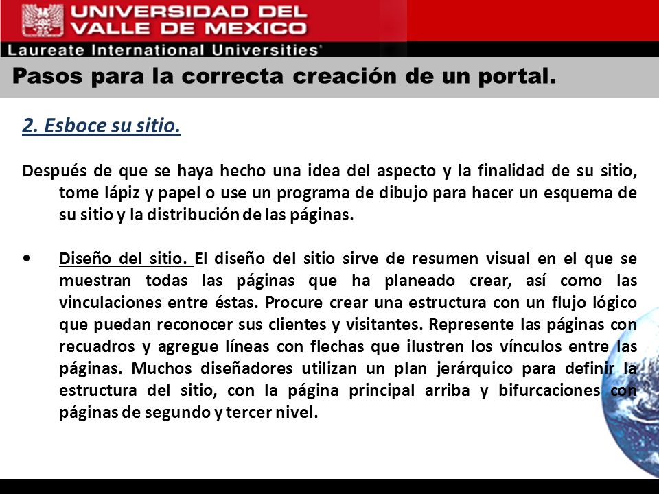 Pasos para la correcta creación de un portal.