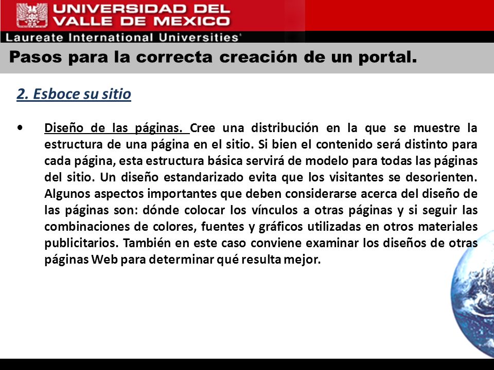 Pasos para la correcta creación de un portal.