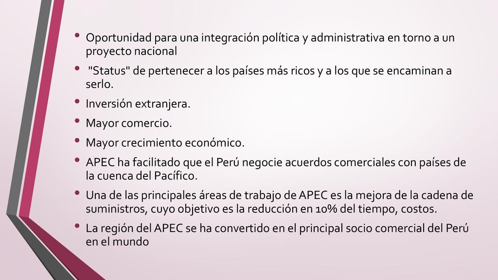 Oportunidad para una integración política y administrativa en torno a un proyecto nacional