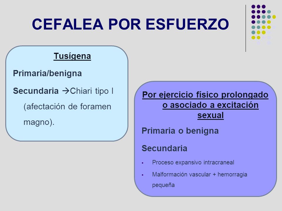 Por ejercicio físico prolongado o asociado a excitación sexual
