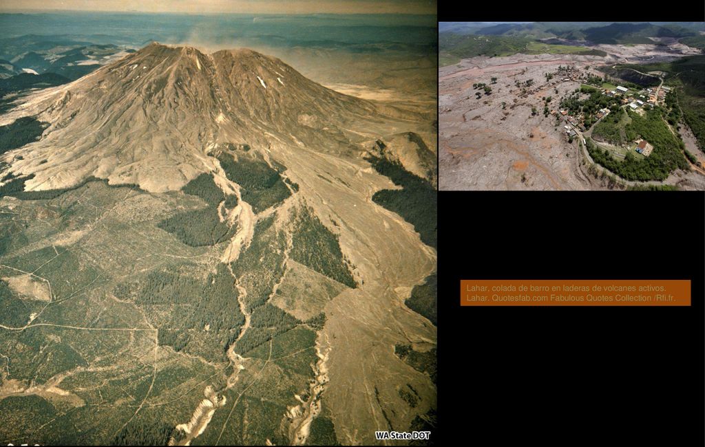 Lahar, colada de barro en laderas de volcanes activos. Lahar. Quotesfab.com Fabulous Quotes Collection /Rfi.fr.
