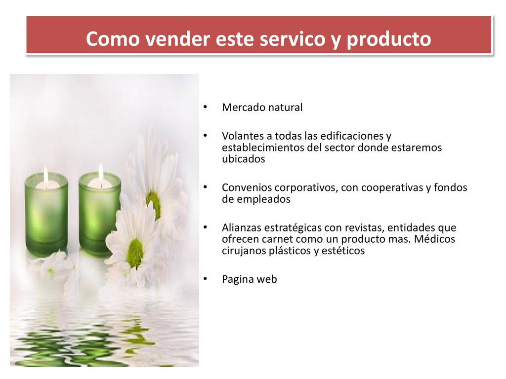 Como vender este servico y producto